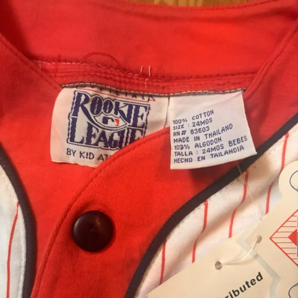 Boston Red Sox Rookie League Baby 24M Baseball Romper One Piece NWT MLB Vintage